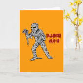 Carte Terminer la boucle d'Halloween de maman (Fleur jaune)