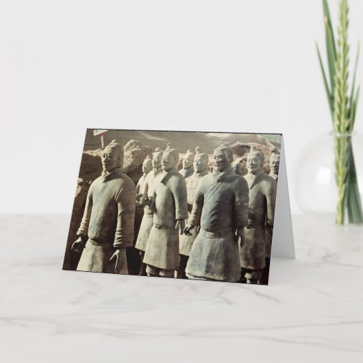 Carte Terracotta Army, Qin Dynasty, 210 BC; warriors (Devant)