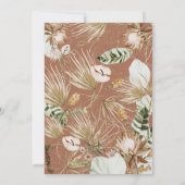 Carte Terracotta chic bohème botanique moderne élégant (Dos)