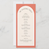 Carte Terracotta désert tons terre simple Arc moderne (Dos)