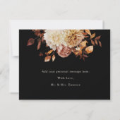 Carte Terracotta Feuille  Floral Merci (Dos)