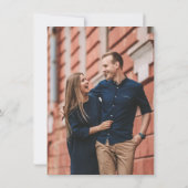 Carte Terracotta Navy Blue Pampas Grass Enregistrer la d (Dos)