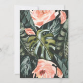 Carte Terracotta sauge vert feuillage tropical mariage (Dos)