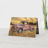 Carte Terrain de ferme de camions antiques Red (Dos)