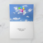 Carte Terrain de tournesol d'anniversaire (Intérieur)