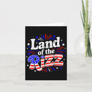 Carte Terrain Drôle Du Patriotique Rizz 4 juillet Nous F
