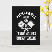 Carte Terrains de tennis de pickleball drôles Cadeau de  (Fleur jaune)