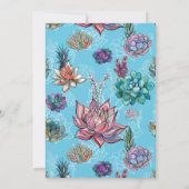 Carte Terrarium géométrique suspendu | Bridesmaid Brunch (Dos)