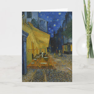 Carte Terrasse du Café La Nuit étoilée vibrante, par Van