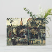 Carte Terrasse d'un Café, Montmartre par Vincent van Gog (Debout devant)