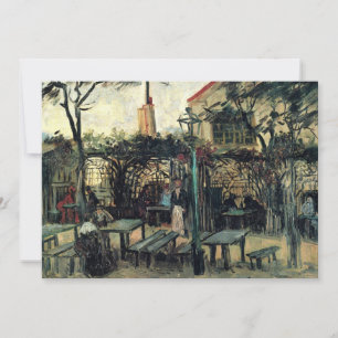Carte Terrasse d'un Café, Montmartre par Vincent van Gog