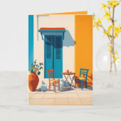 Carte Terrasse méditerranéenne Bliss (Fleur jaune)