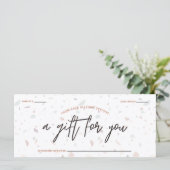 Carte Terrazzo & Signature Script Certificat cadeau (Debout devant)
