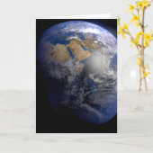 Carte Terre bleue depuis l'espace  Inspirant (Fleur jaune)