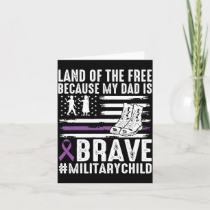 Carte Terre de l'enfant de militaire courageux fier parc