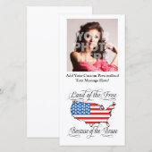 Carte Terre des Libres à cause du courageux patriotique  (Devant / Derrière)