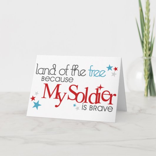 Carte Terre des Libres parce que mon soldat est courageu (Devant)
