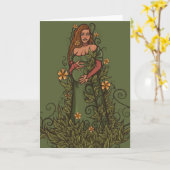 Carte Terre Mère déesse Druid (Fleur jaune)
