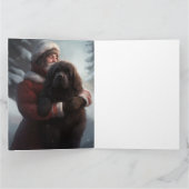 Carte Terre-Neuve avec Noël Festif du Père Noël (Intérieur)