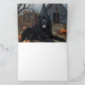 Carte Terre-Neuve Citrouille Halloween effroi (Intérieur)