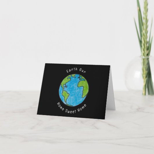Carte Terre notre douce maison (Devant)