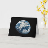 Carte Terre Tirée De L'Aollo 8 Spacecraft. (Fleur jaune)