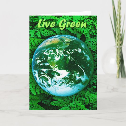 Carte Terre verte - conscience écologique (Devant)