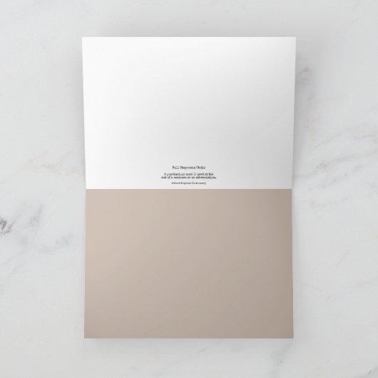 Carte Terrible Puns Écrits (Intérieur)