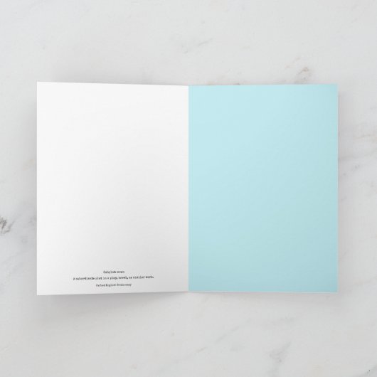 Carte Terrible Puns Écrits (Intérieur)