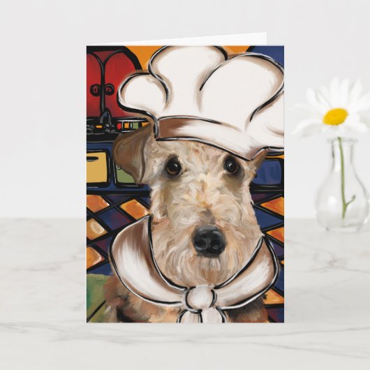 CARTE TERRIER AIREDALE (Petite plante)