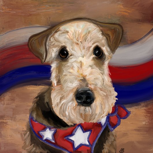 CARTE  TERRIER AIREDALE       