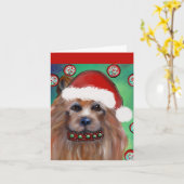 CARTE TERRIER AUSTRALIEN (Fleur jaune)