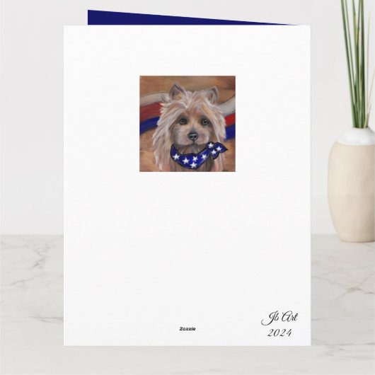 CARTE TERRIER AUSTRALIEN (Dos)