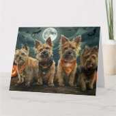 Carte Terrier Australien Halloween Épouvantable (Devant)