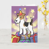 Carte Terrier du Birthday (Fleur jaune)