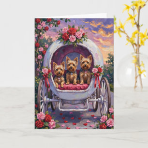 Carte Terrier du Yorkshire pour la Saint-Valentin