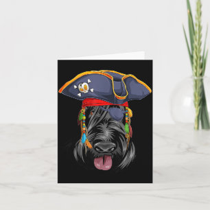 Carte Térrier Écossais Pirate Drôle Halloween Scottie