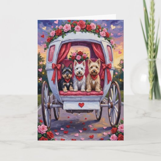 Carte Terrier Écossais Saint-Valentin (Devant)