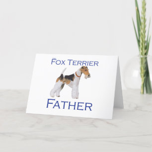 Carte Terrier Fox à poil dur Fête des Pères