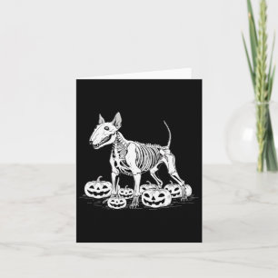 Carte Terrier Skeleton Anniversaire Halloween Hommes Fem
