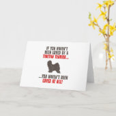 Carte Terrier tibétain (Fleur jaune)