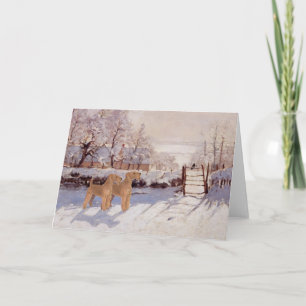 Carte Terriers Irlandais en Hiver