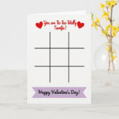Carte Terrific Valentine Tic Tac Toe Card (Fleur jaune)