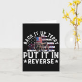 Carte Terry de secours, faites marche arrière, feu d'art (Fleur jaune)