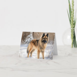 Carte Tervuren Belge Qu'il neige Noël