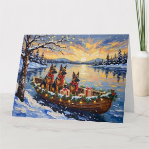 Carte Tervuren Berger Belge Bateau de Noël Vacances