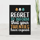 Carte Tes Années Ont Expiré Funny 30e Anniversaire (Devant)