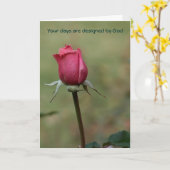 Carte Tes jours sont ceux de Dieu (Fleur jaune)