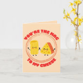 Carte T'es le Mac à mon Fromage - Drôle de Mac & Cheese (Fleur jaune)