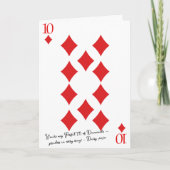 Carte T'es mon dix parfait 10 de carreau de la Saint-Val (Devant)